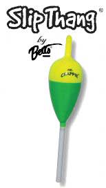 Mr Crappie Balsa Slip Thang Pencil 3/8" Y/G 2 pk