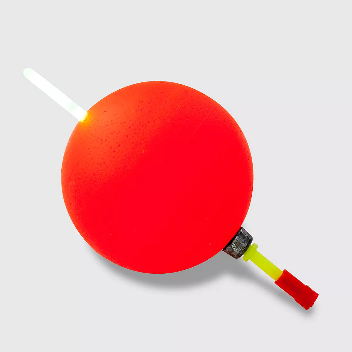 Catfish Fanatic Lighted Flo Glo Bobber 3" Round Red 1 pk