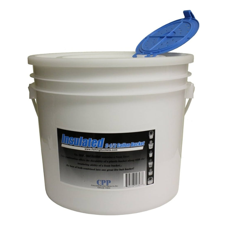 Insulated 3.5-Gallon Bucket with Bait Lid