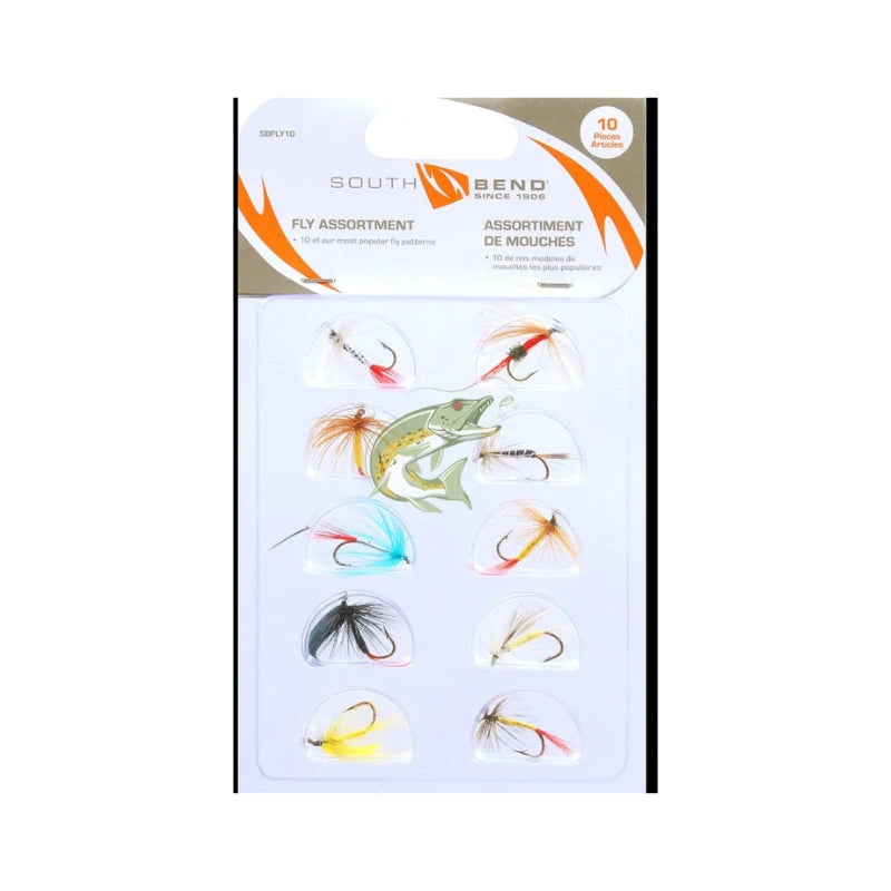 Assorted 10-Pack Fishing Flies