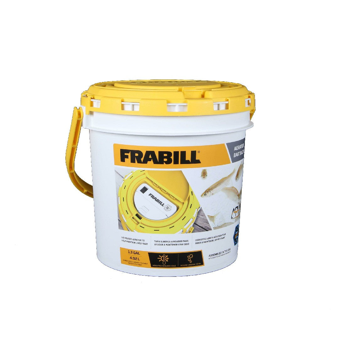 Frabill Aerated Bait Bucket - Battery Operated - 1.3 Gallon