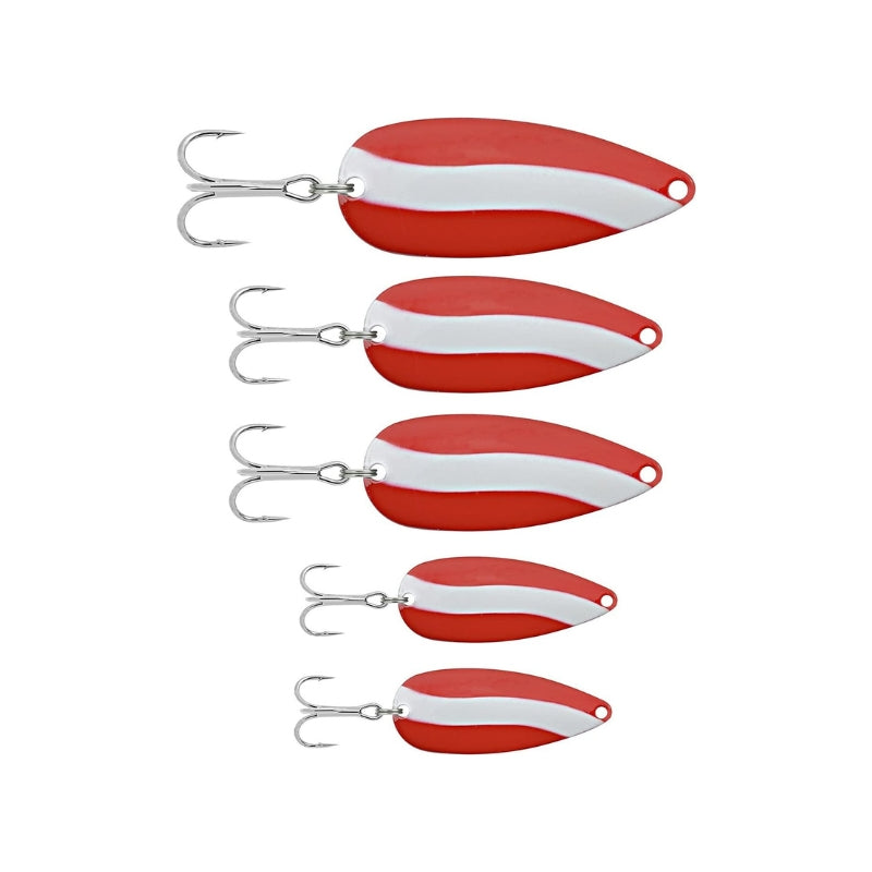 Red & White Fishing Spoons