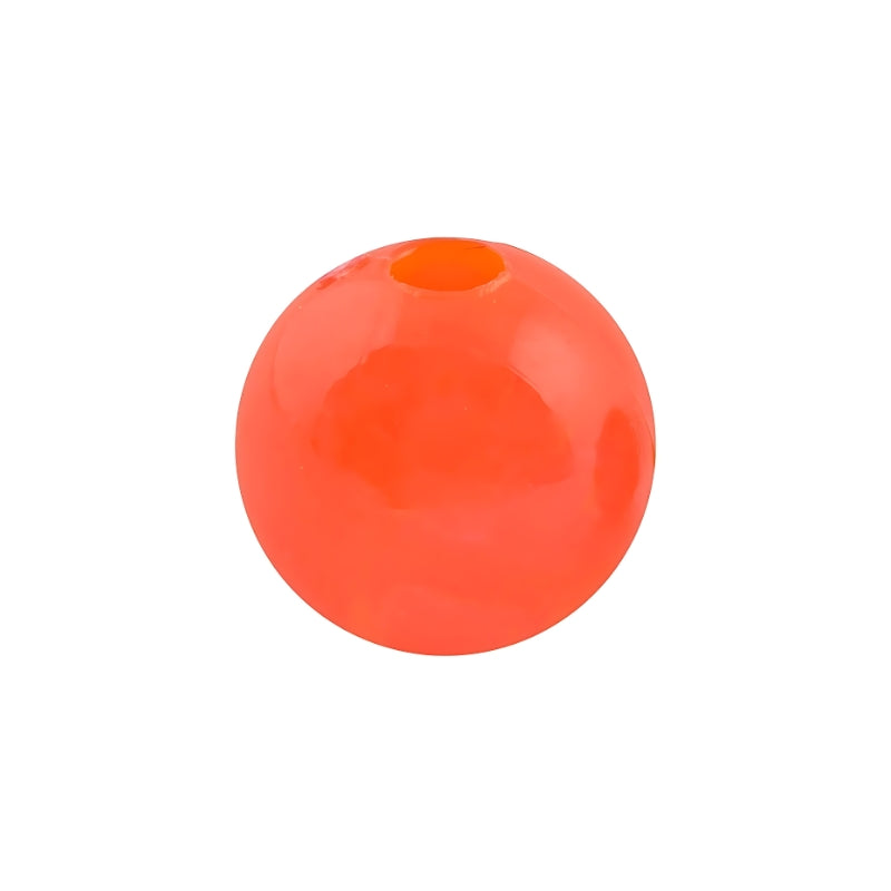 8mm Round Beads – Fluor Orange, 35 pk