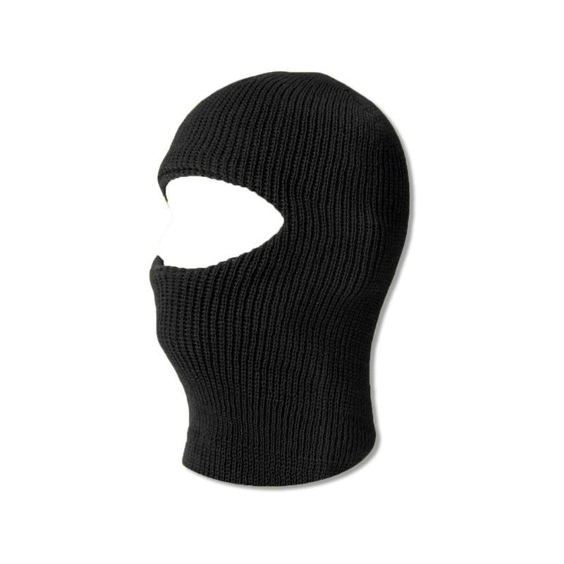 Black 1-Hole Face Mask