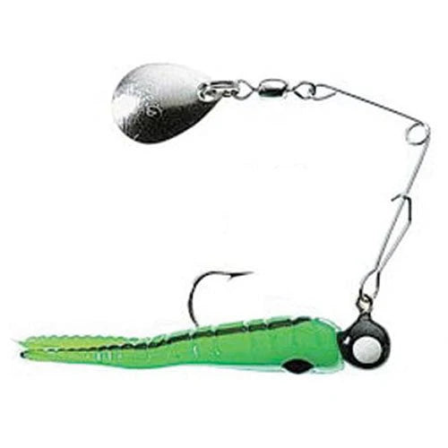 Betts Spin 1/8 Split Tail 12/cd Chartreuse Crawfish