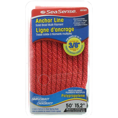 Anchor Line with Spring Hook (3/8" - 50')