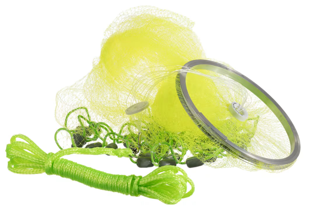 Betts Buddy Quick Throw Net 4' 3/8" mesh Chartreuse
