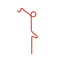 40" Red Heavy Duty Rod