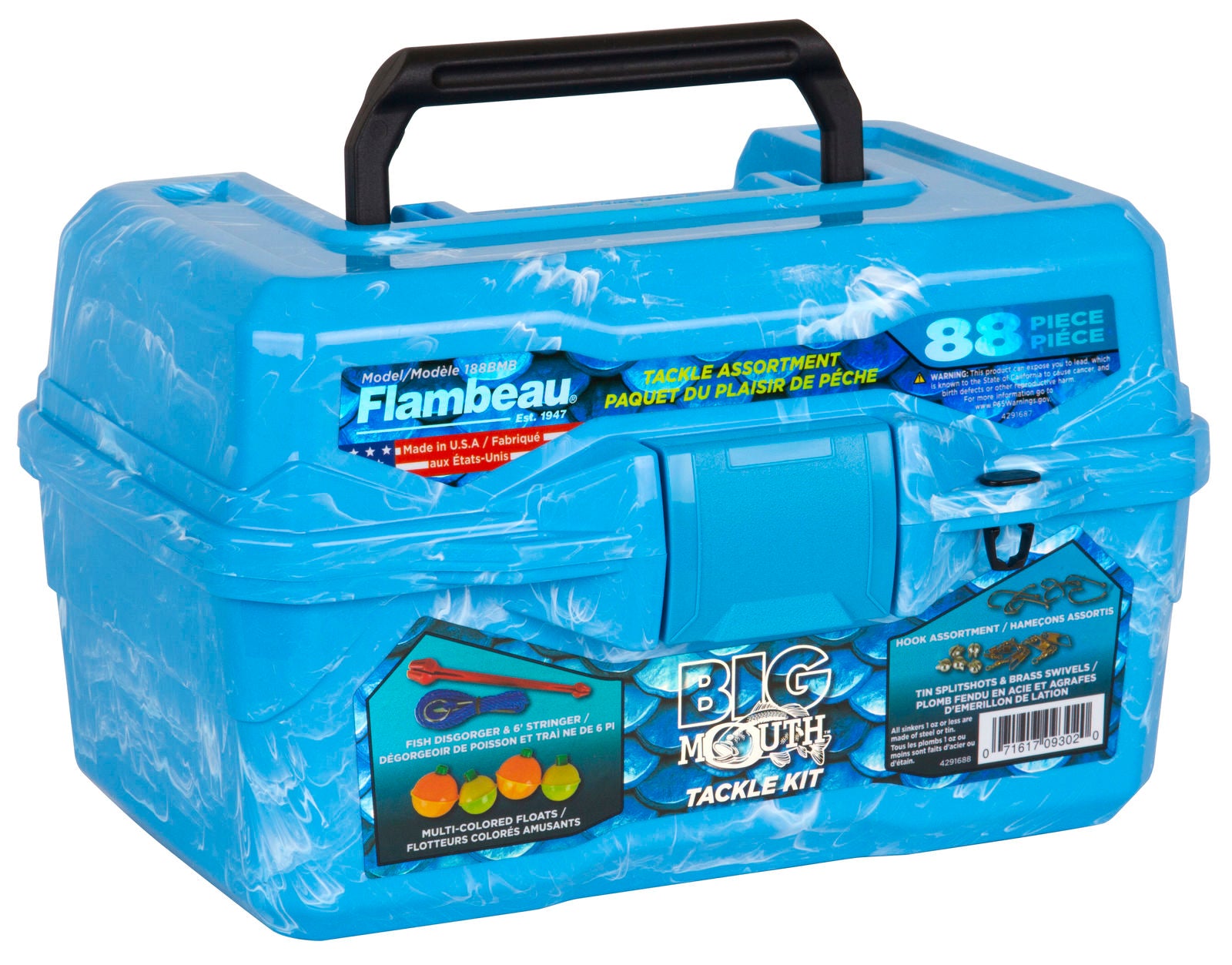 Big Mouth Kids Starter 89 pc Tackle Box Kit
