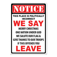 12" x 17" Tin Sign