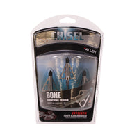 Allen CX Terminus Three Blade Crossbow Broadhead 100-Grain 3-Pack Aluminum and Steel 14694 Silver/Black