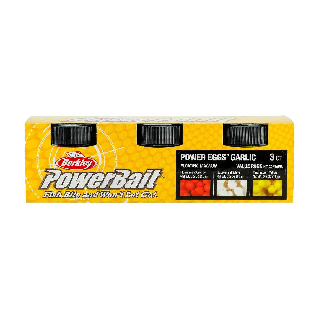 Berkley PowerBait® Garlic Power Eggs 3-Pack Small Jar