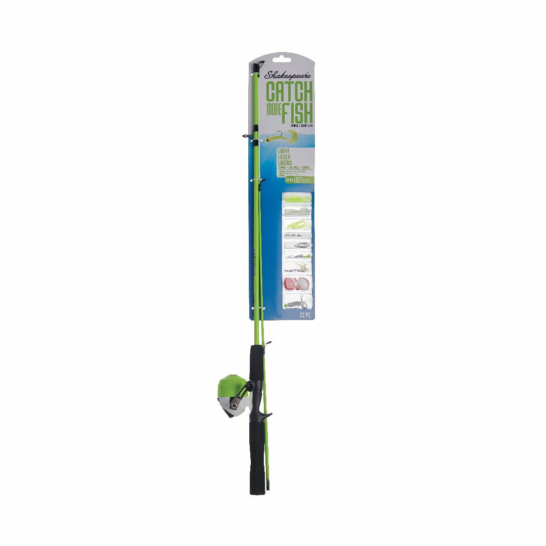 Shakespeare Catch More Fish™ Reel – Green/White, Size 6