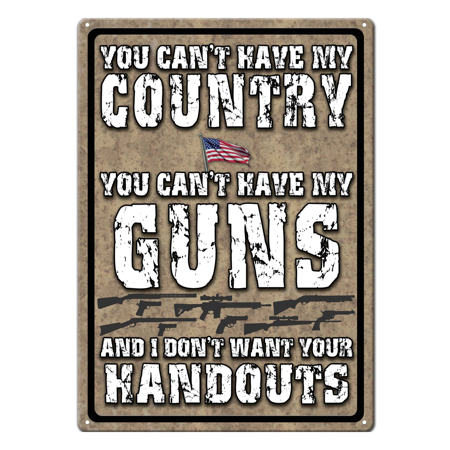 12" x 17" Tin Sign