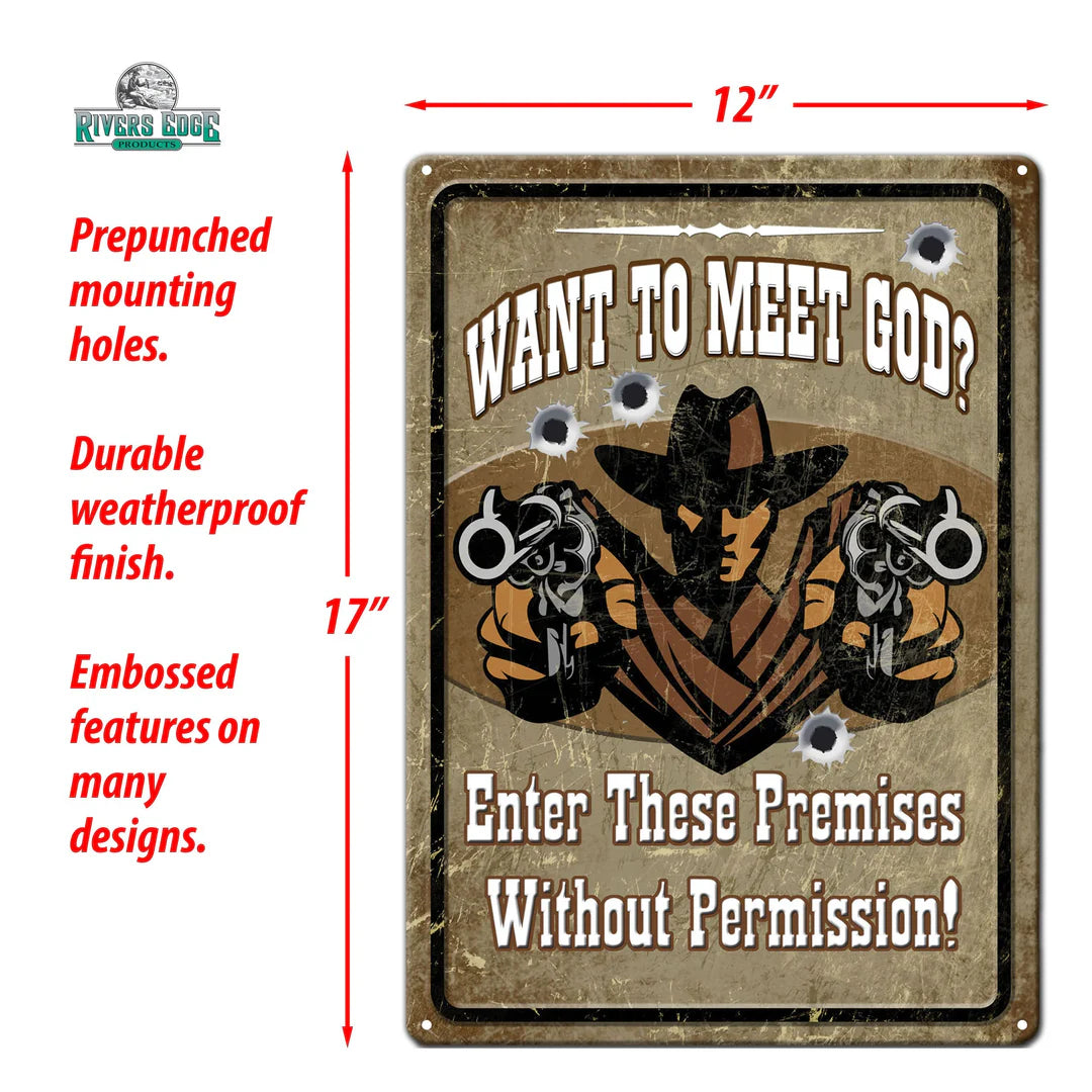 12" x 17" Tin Sign