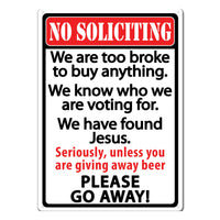 12" x 17" Tin Sign
