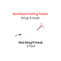 STING'R HOOK / 2" / 3 PACK / RED
