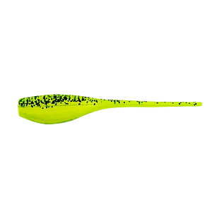 Baby Shad - 2 IN - 18 Pack / Chartreuse Black Pepper