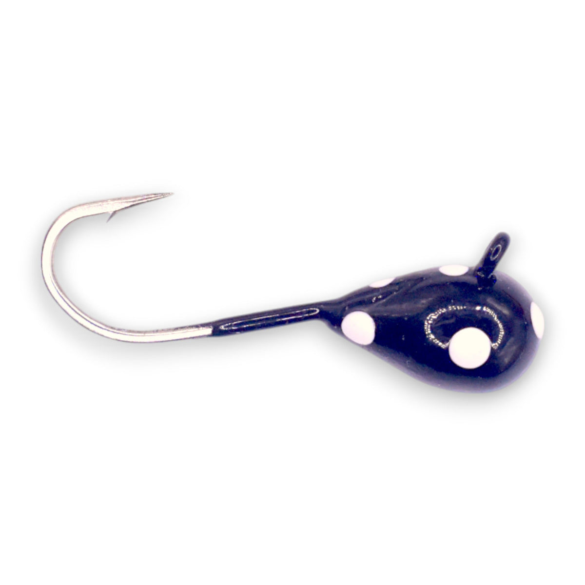 BLACK GLOW SPOT NO EYE / 4mm - #14 Hook