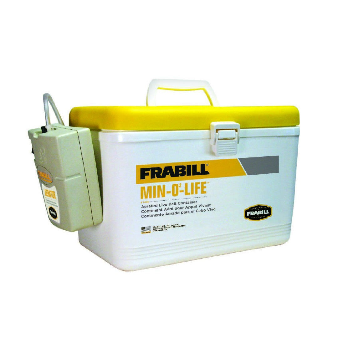 Frabill Bait Buckets | White/Yellow