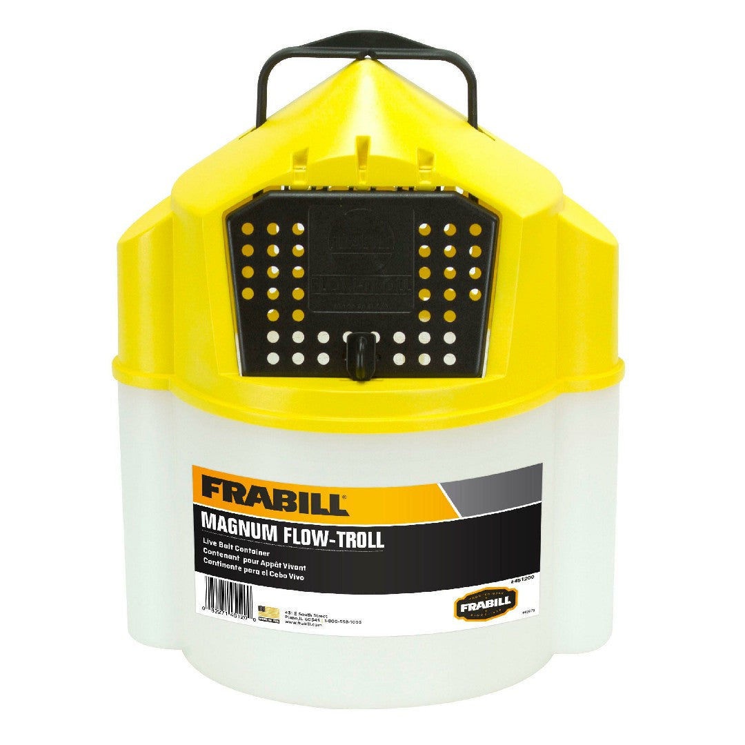 Frabill Bait Buckets | White/Yellow
