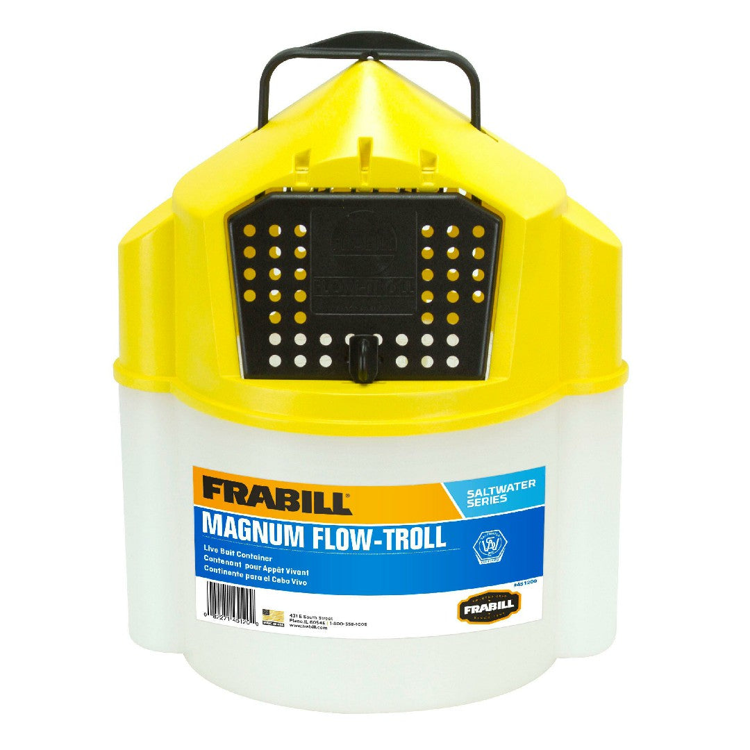 Frabill Bait Buckets | White/Yellow