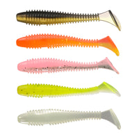 37-Piece Soft Plastic Swimbait & Jig Head Fishing Lure Kit with Tackle Box