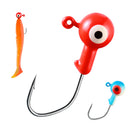 37-Piece Soft Plastic Swimbait & Jig Head Fishing Lure Kit with Tackle Box