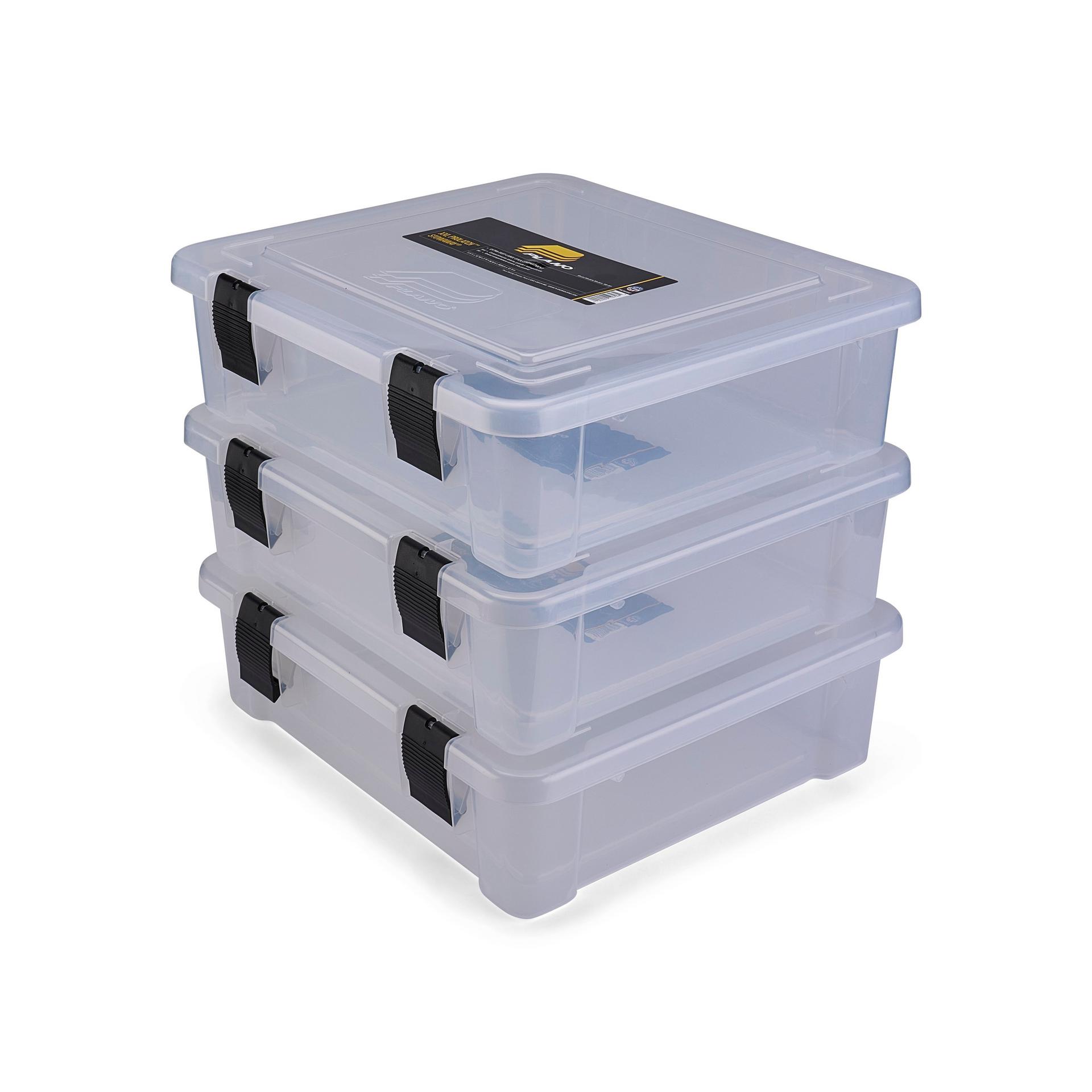Plano ProLatch® StowAway® 3 Piece Bundle Utility Boxes Clear