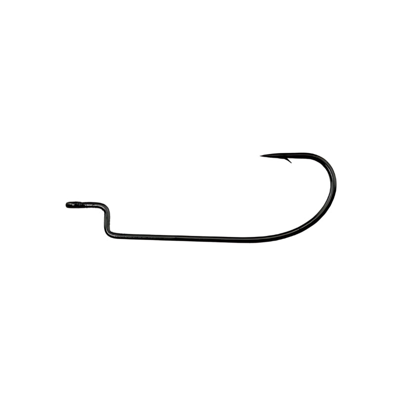 Offset Worm Hook Black Nickel