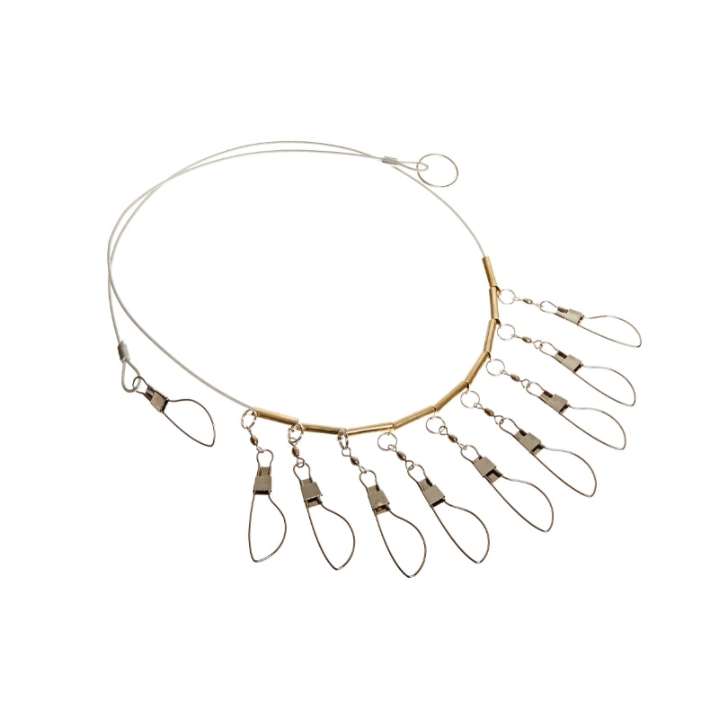 Cable Stringer – 10 Swivel Snaps – BAIT SHOP PRO