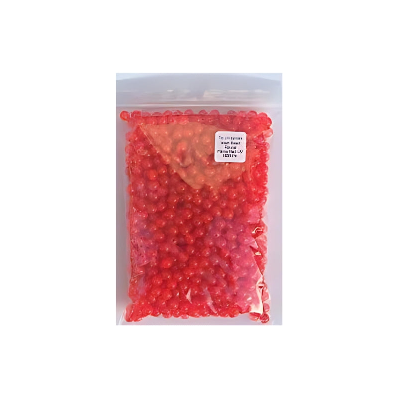 8mm Round Beads – Fluor Red, 35 pk