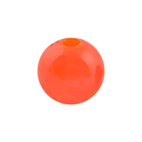 8mm Round Beads – Fluor Orange, 35 pk