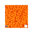 6mm Round Beads – Fluor Orange, 65 pk