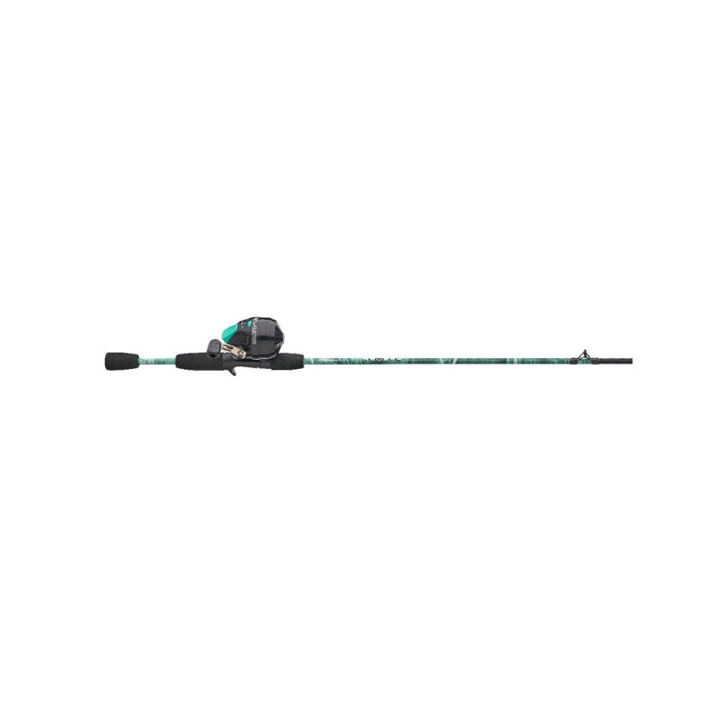 Shakespeare Reverb Spincast Mossy Oak Combo | Black/Green | Reel Size 10