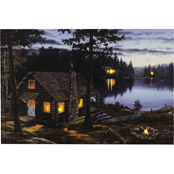 LED/Fiber Optic Illuminated Gallery Wrapped Canvas Art