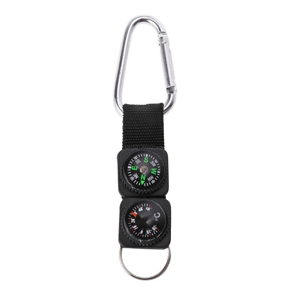 2-in-1 Compass/Thermometer Keychain