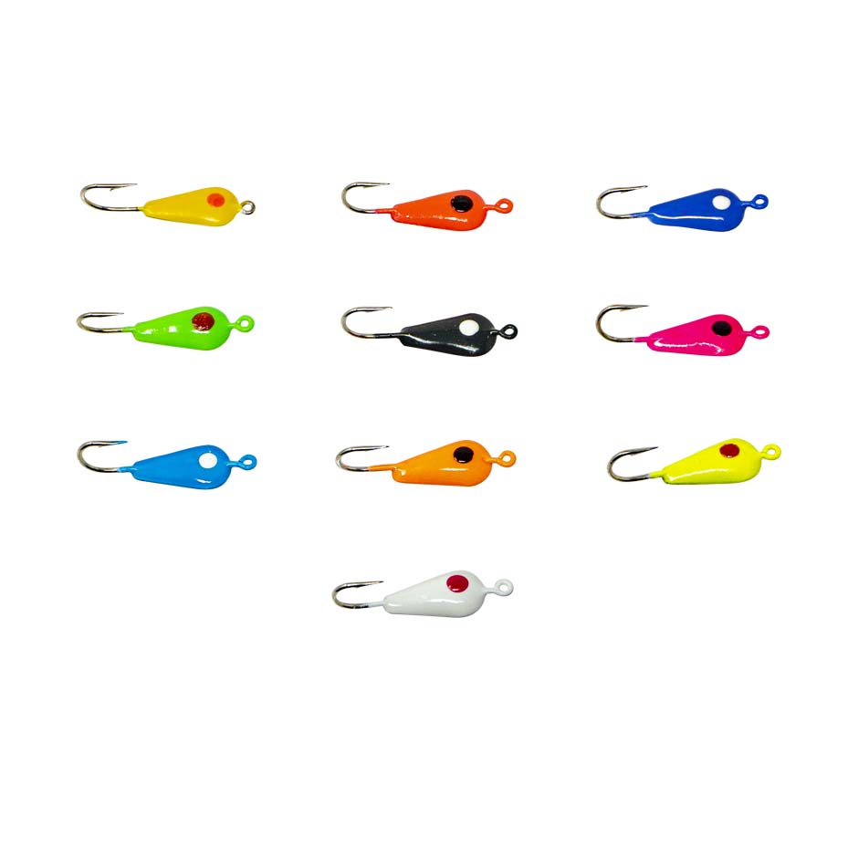 Tiny Tear Drop Ice Jig 24PC