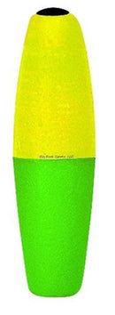 Mr Crappie Slippers Unwgt Cigar 2" Y/G 3 Pc Zip